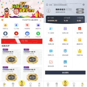 经典版任务抢单系统/抢单任务系统/余额宝/商城系统源码-666源码