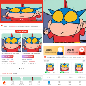 JAVA双UI一元夺宝系统/一元云购源码/云购竞猜系统-666源码