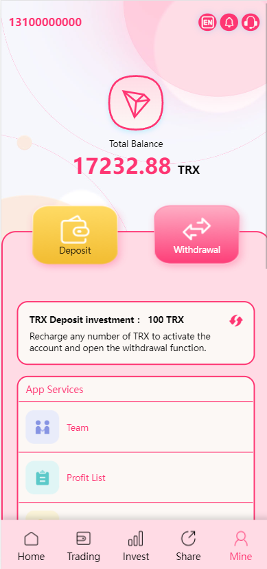 图片[4]-多语言trx/usdt钱包理财/区块链算力矿池/Difi流动性TRX理财分红-666源码