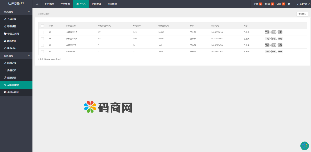 图片[19]-全新开发六种语言出海版理财系统/外汇微盘系统/微交易系统/投资理财/区块链/股票/余额宝-666源码